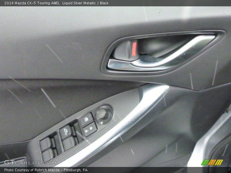 Liquid Silver Metallic / Black 2014 Mazda CX-5 Touring AWD