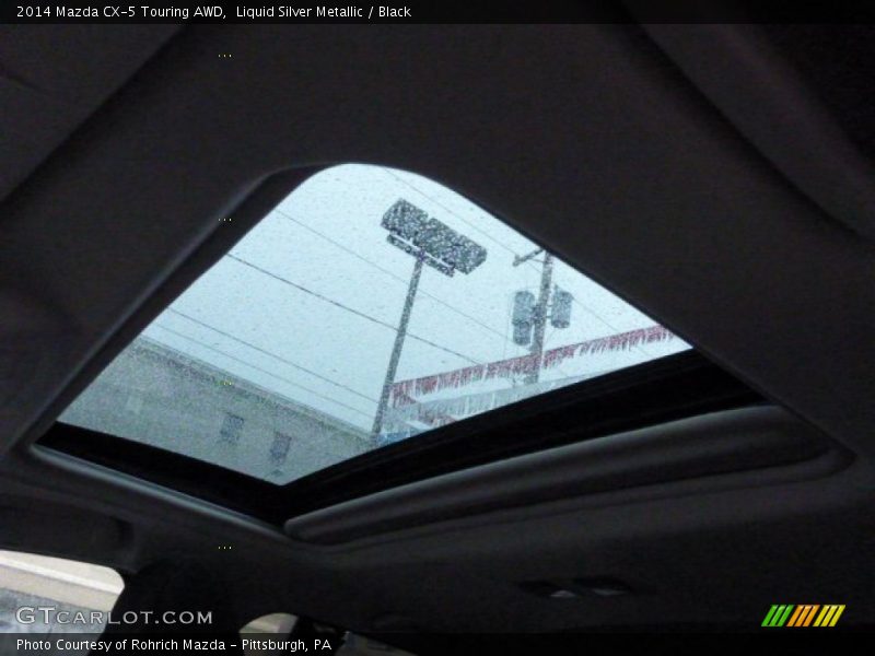 Liquid Silver Metallic / Black 2014 Mazda CX-5 Touring AWD