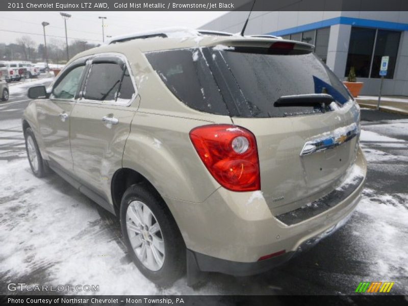 Gold Mist Metallic / Brownstone/Jet Black 2011 Chevrolet Equinox LTZ AWD