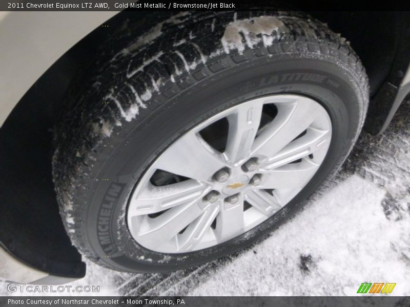 Gold Mist Metallic / Brownstone/Jet Black 2011 Chevrolet Equinox LTZ AWD