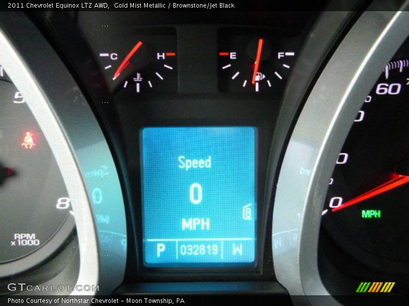 Gold Mist Metallic / Brownstone/Jet Black 2011 Chevrolet Equinox LTZ AWD