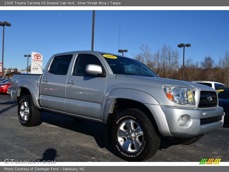 Silver Streak Mica / Taupe 2006 Toyota Tacoma V6 Double Cab 4x4