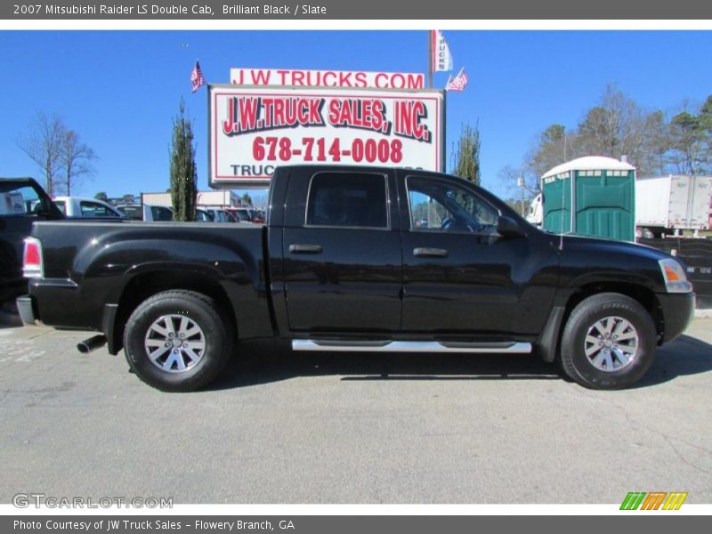 Brilliant Black / Slate 2007 Mitsubishi Raider LS Double Cab