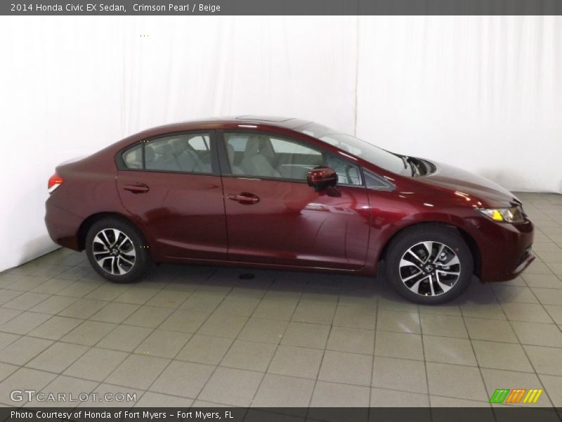  2014 Civic EX Sedan Crimson Pearl