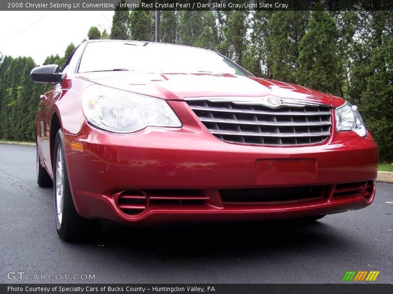 Inferno Red Crystal Pearl / Dark Slate Gray/Light Slate Gray 2008 Chrysler Sebring LX Convertible