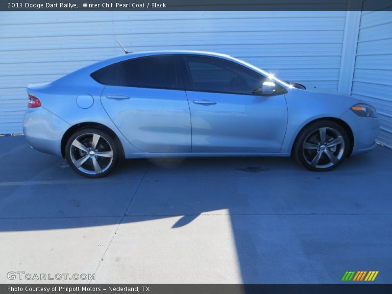 Winter Chill Pearl Coat / Black 2013 Dodge Dart Rallye