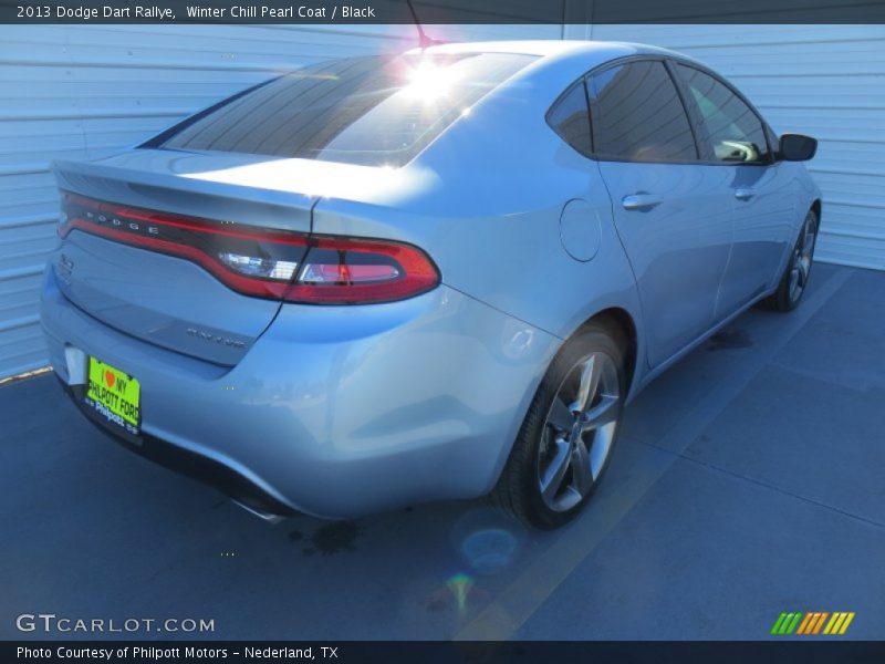Winter Chill Pearl Coat / Black 2013 Dodge Dart Rallye