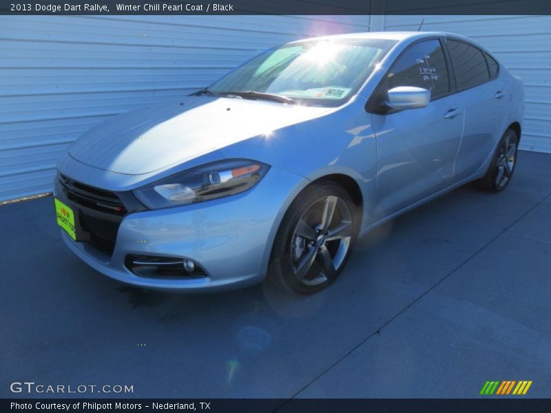 Winter Chill Pearl Coat / Black 2013 Dodge Dart Rallye