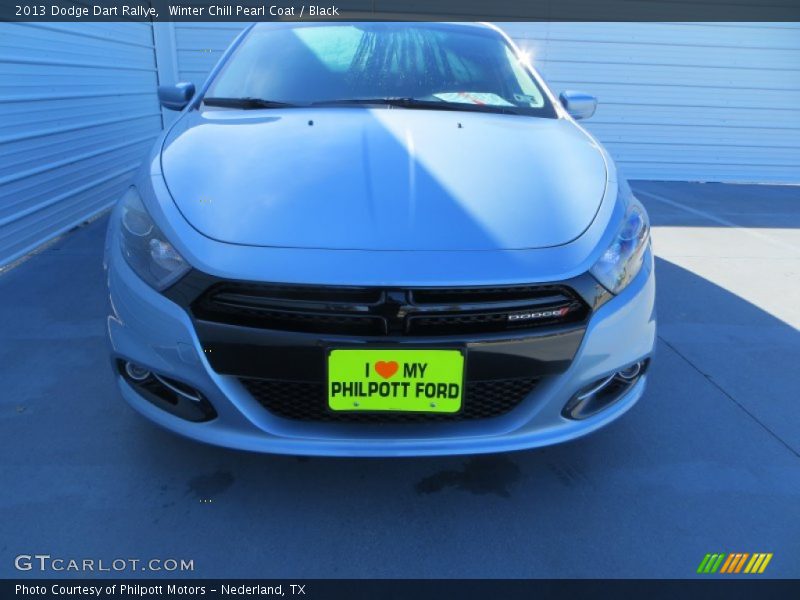 Winter Chill Pearl Coat / Black 2013 Dodge Dart Rallye