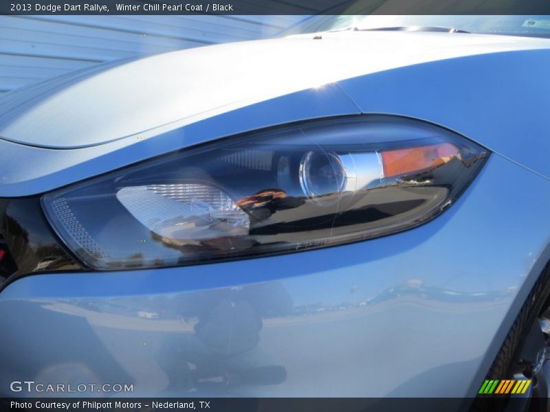 Winter Chill Pearl Coat / Black 2013 Dodge Dart Rallye