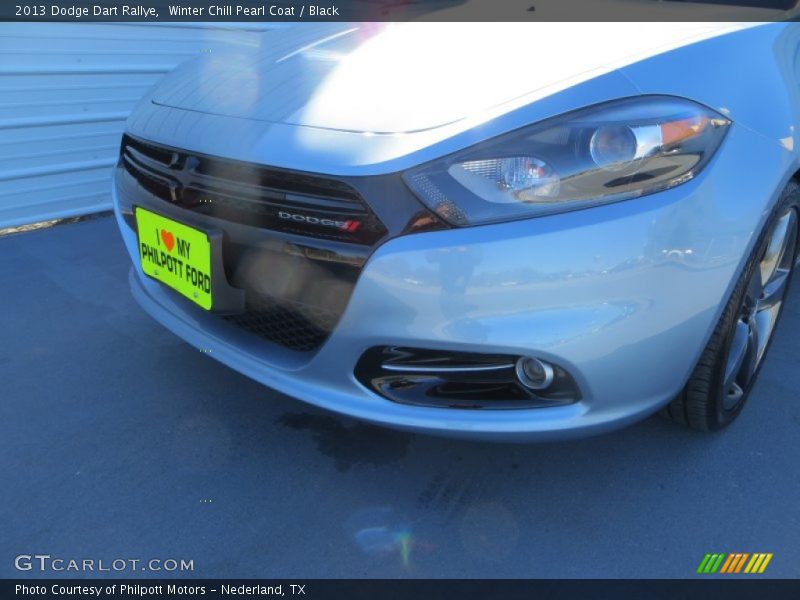 Winter Chill Pearl Coat / Black 2013 Dodge Dart Rallye