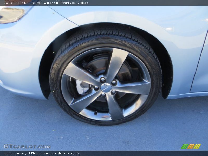 Winter Chill Pearl Coat / Black 2013 Dodge Dart Rallye