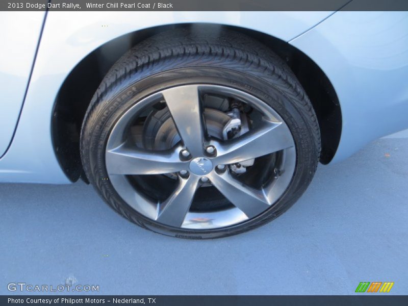 Winter Chill Pearl Coat / Black 2013 Dodge Dart Rallye