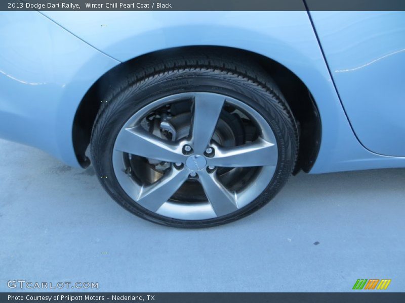 Winter Chill Pearl Coat / Black 2013 Dodge Dart Rallye