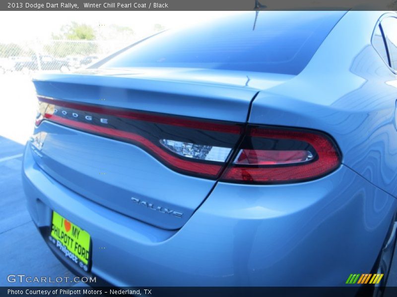 Winter Chill Pearl Coat / Black 2013 Dodge Dart Rallye