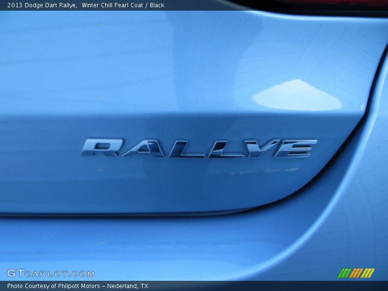 Winter Chill Pearl Coat / Black 2013 Dodge Dart Rallye