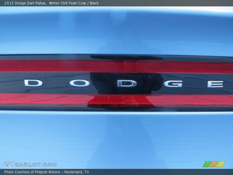 Winter Chill Pearl Coat / Black 2013 Dodge Dart Rallye