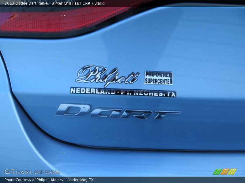 Winter Chill Pearl Coat / Black 2013 Dodge Dart Rallye