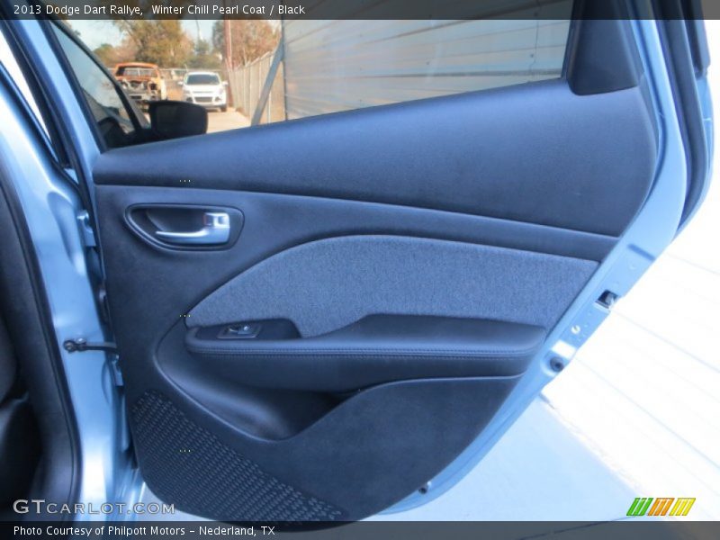 Winter Chill Pearl Coat / Black 2013 Dodge Dart Rallye