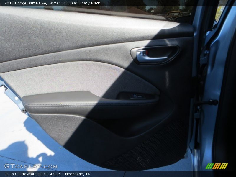 Winter Chill Pearl Coat / Black 2013 Dodge Dart Rallye