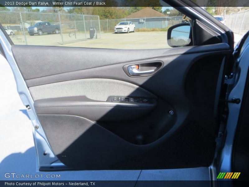 Winter Chill Pearl Coat / Black 2013 Dodge Dart Rallye