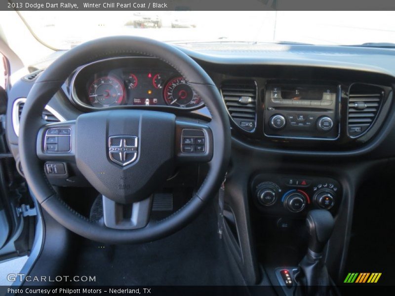 Winter Chill Pearl Coat / Black 2013 Dodge Dart Rallye