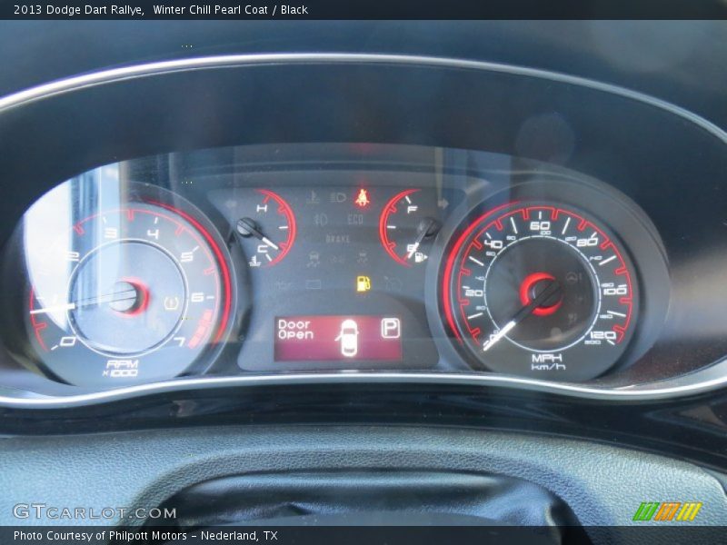 Winter Chill Pearl Coat / Black 2013 Dodge Dart Rallye