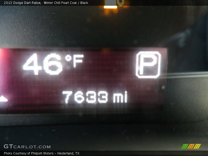 Winter Chill Pearl Coat / Black 2013 Dodge Dart Rallye