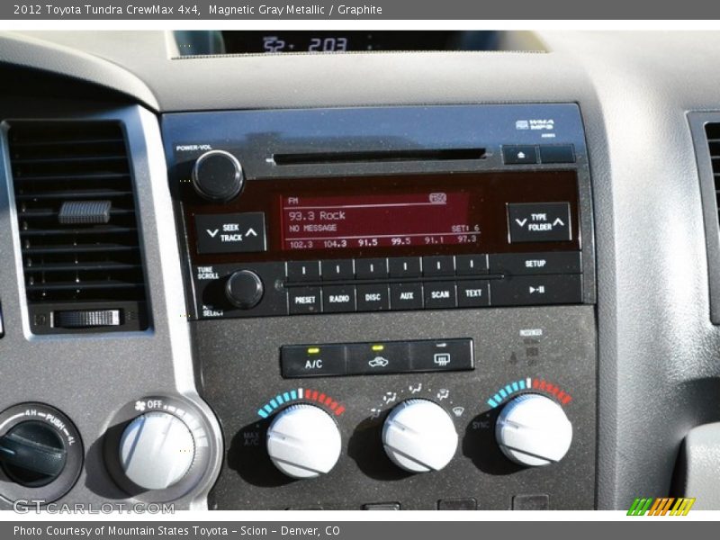 Magnetic Gray Metallic / Graphite 2012 Toyota Tundra CrewMax 4x4