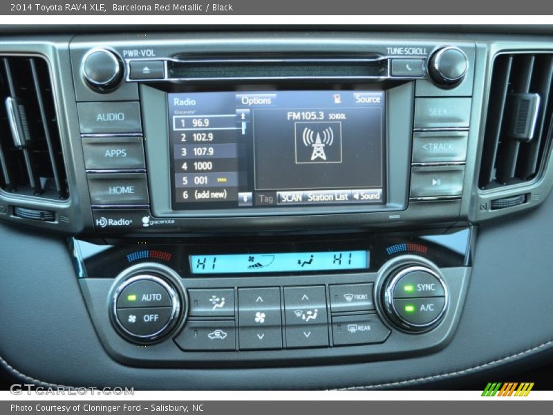 Controls of 2014 RAV4 XLE
