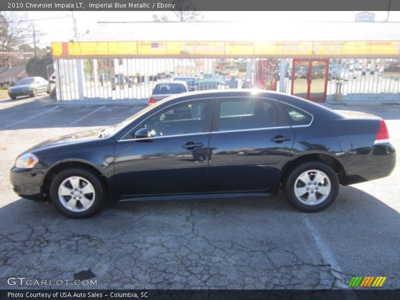 Imperial Blue Metallic / Ebony 2010 Chevrolet Impala LT