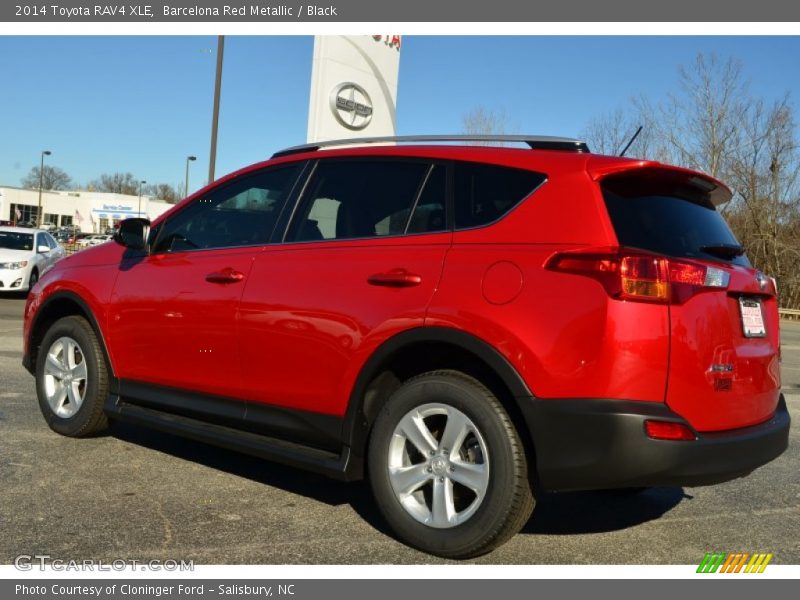 Barcelona Red Metallic / Black 2014 Toyota RAV4 XLE