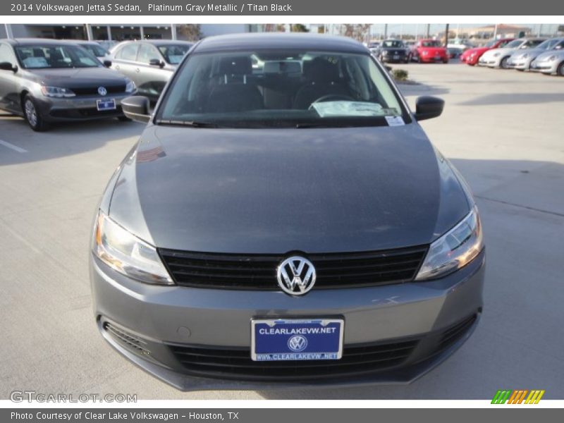 Platinum Gray Metallic / Titan Black 2014 Volkswagen Jetta S Sedan