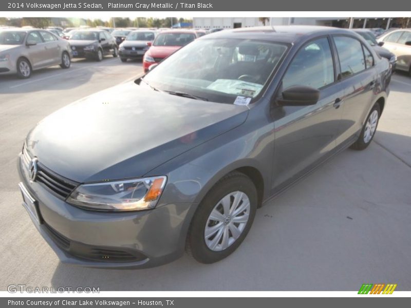 Platinum Gray Metallic / Titan Black 2014 Volkswagen Jetta S Sedan