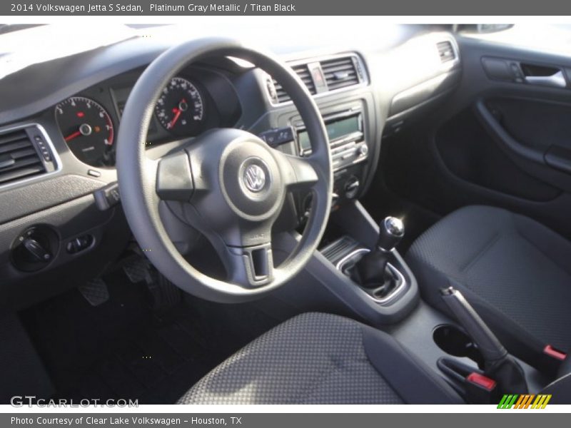 Platinum Gray Metallic / Titan Black 2014 Volkswagen Jetta S Sedan