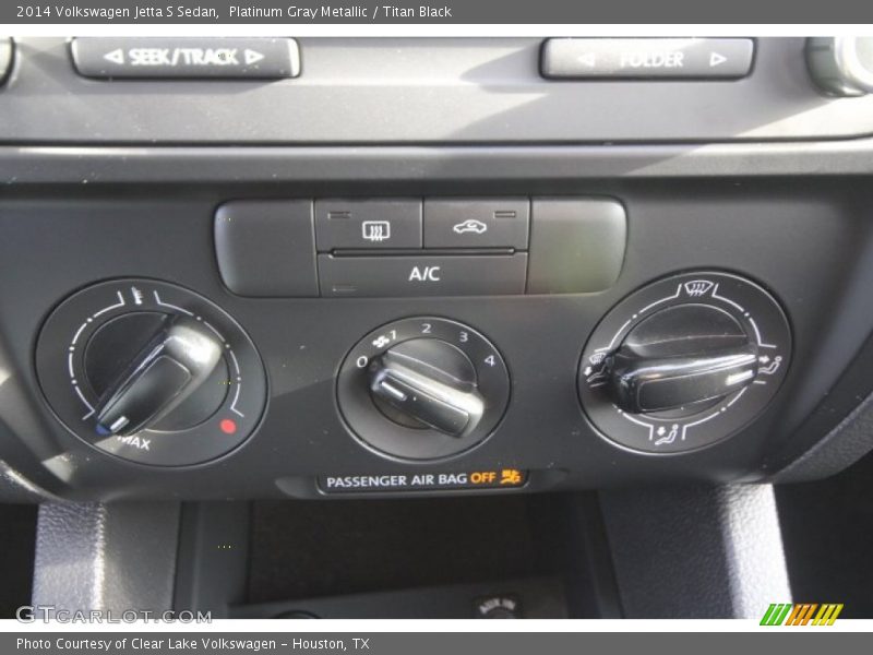Platinum Gray Metallic / Titan Black 2014 Volkswagen Jetta S Sedan
