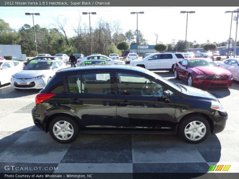 Super Black / Charcoal 2012 Nissan Versa 1.8 S Hatchback