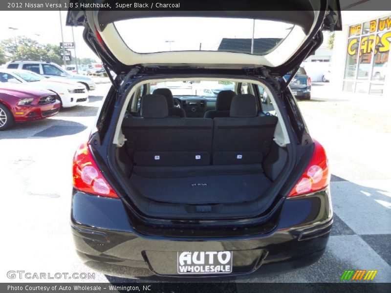 Super Black / Charcoal 2012 Nissan Versa 1.8 S Hatchback