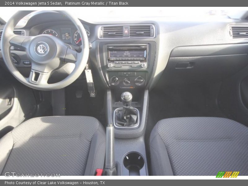 Platinum Gray Metallic / Titan Black 2014 Volkswagen Jetta S Sedan