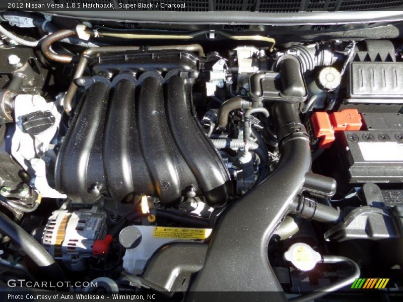 Super Black / Charcoal 2012 Nissan Versa 1.8 S Hatchback