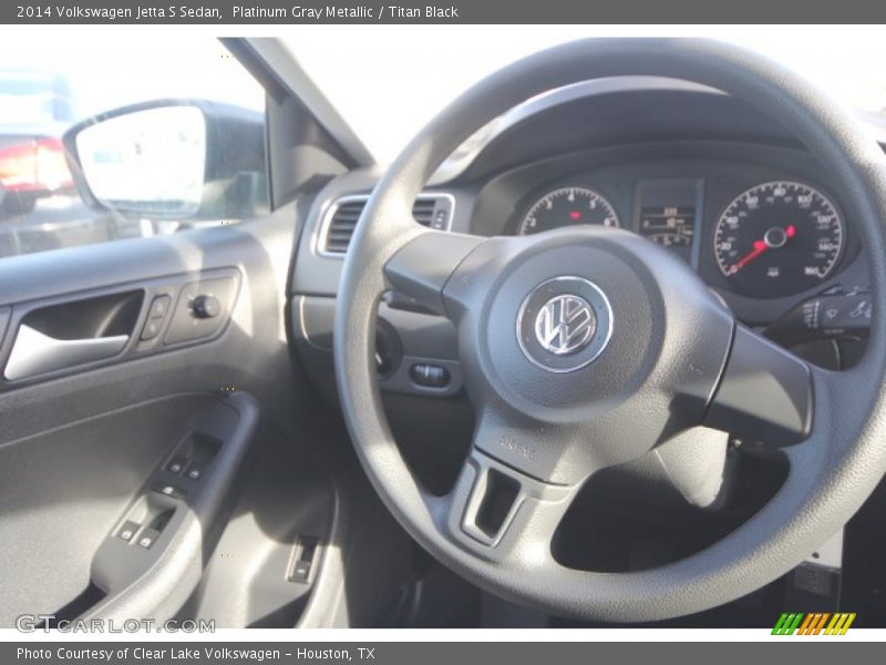 Platinum Gray Metallic / Titan Black 2014 Volkswagen Jetta S Sedan