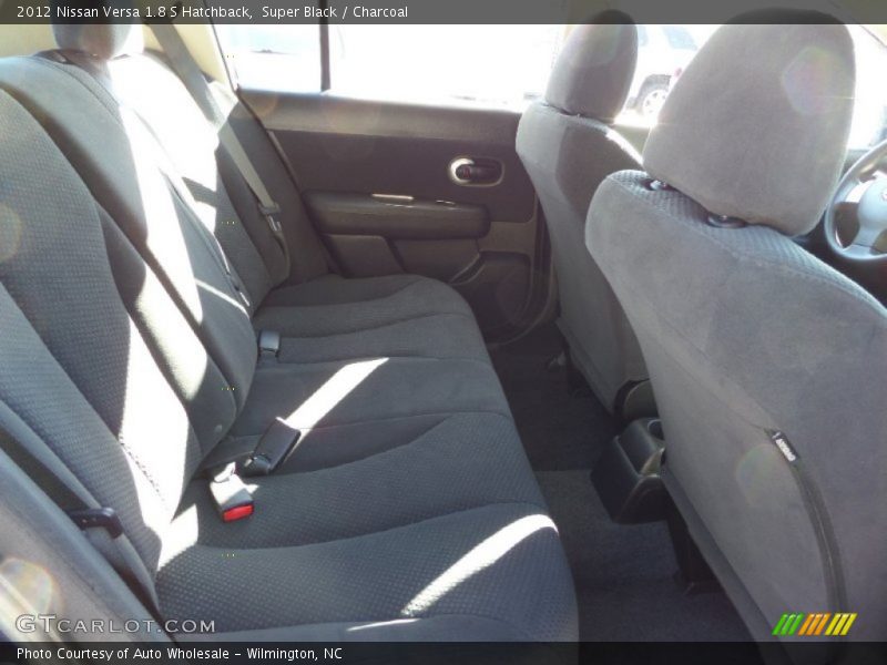 Super Black / Charcoal 2012 Nissan Versa 1.8 S Hatchback
