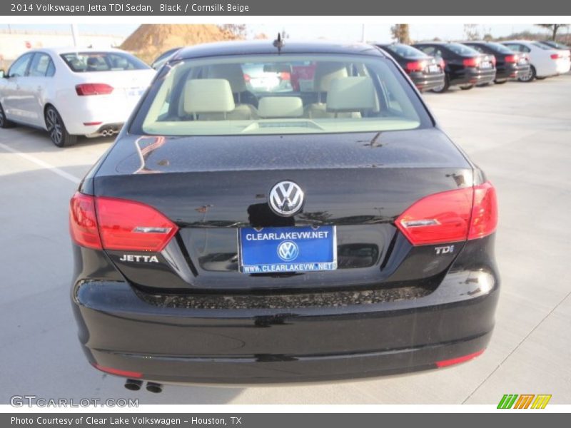 Black / Cornsilk Beige 2014 Volkswagen Jetta TDI Sedan