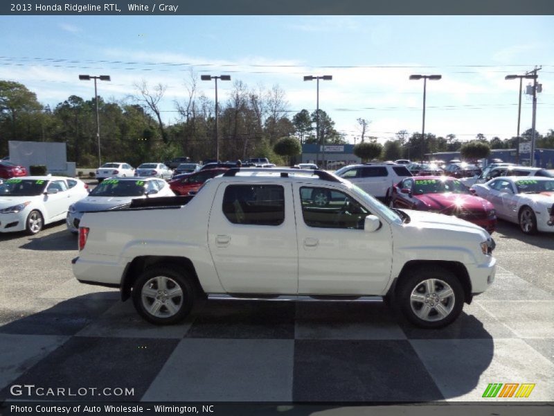 White / Gray 2013 Honda Ridgeline RTL