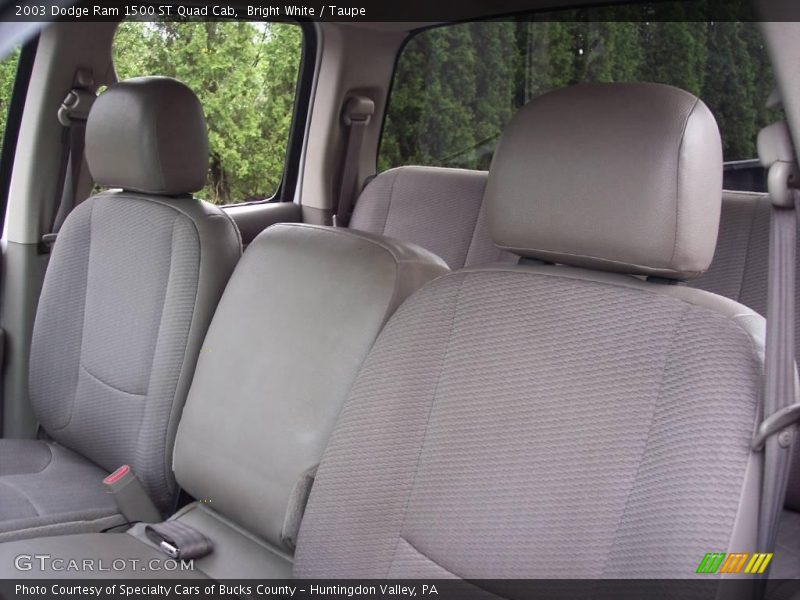 Bright White / Taupe 2003 Dodge Ram 1500 ST Quad Cab