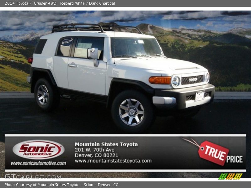 Iceberg White / Dark Charcoal 2014 Toyota FJ Cruiser 4WD
