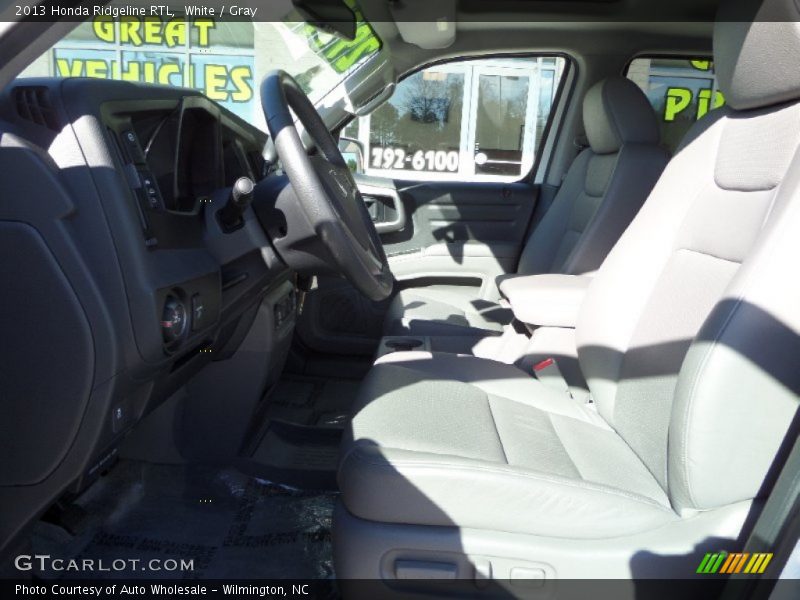White / Gray 2013 Honda Ridgeline RTL