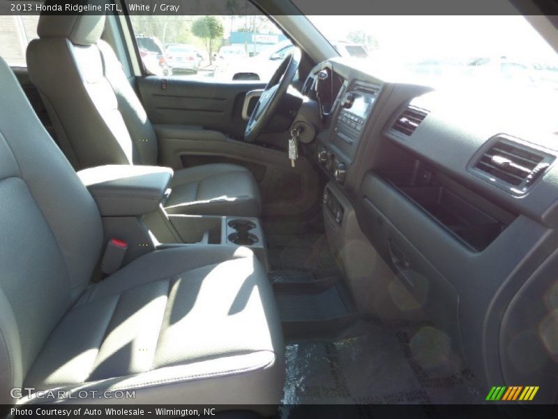 White / Gray 2013 Honda Ridgeline RTL