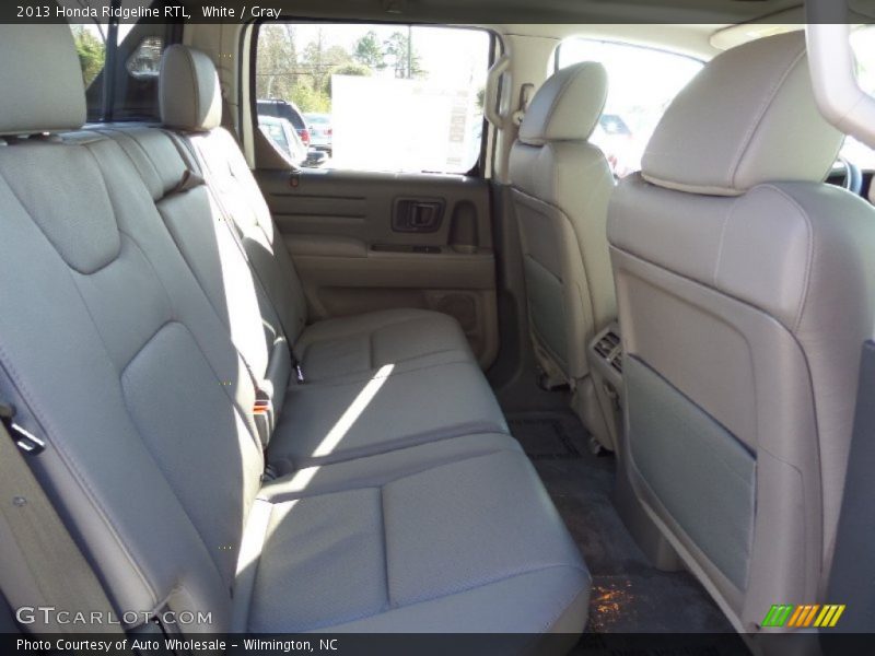 White / Gray 2013 Honda Ridgeline RTL