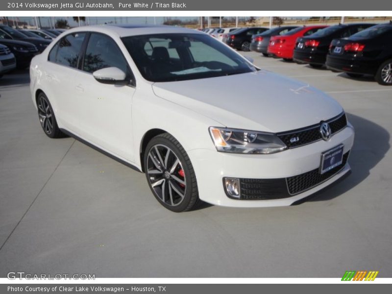 Pure White / Titan Black 2014 Volkswagen Jetta GLI Autobahn